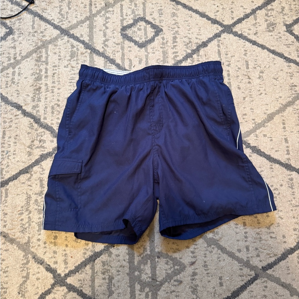 Vintage Nike Blue Athletic Shorts Lightweight Elastic Waist